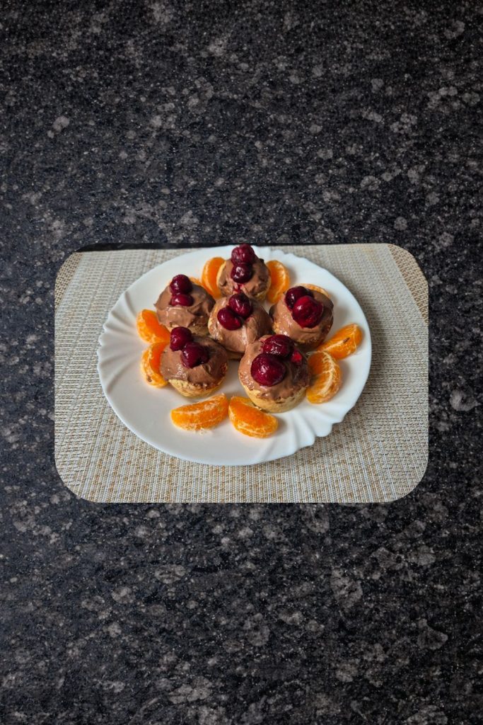 Cherry Mini Microwave Cakes